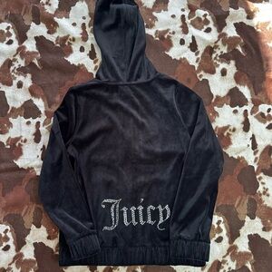 Juicy Couture Kids Black Hoodie Jacket